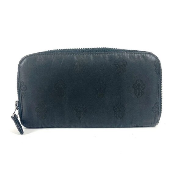 CHROME HEARTS logo Zip Around Long Wallet Long Wallet Nylon Black - Picture 1 of 16